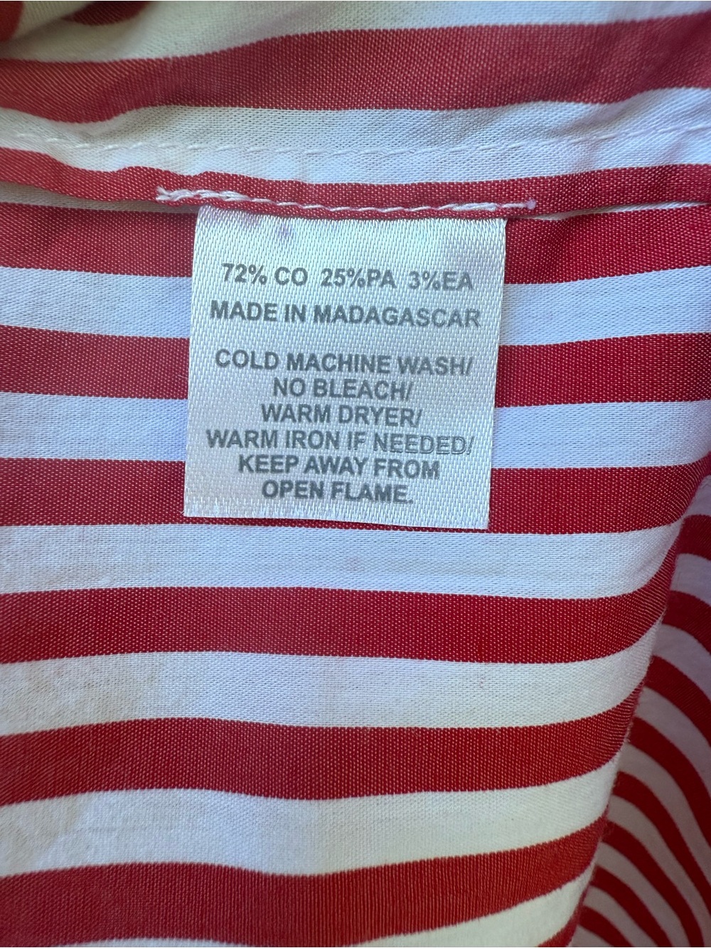 Hill House Ellie Dress Red and White Striped Sz M - Picture 6 of 9